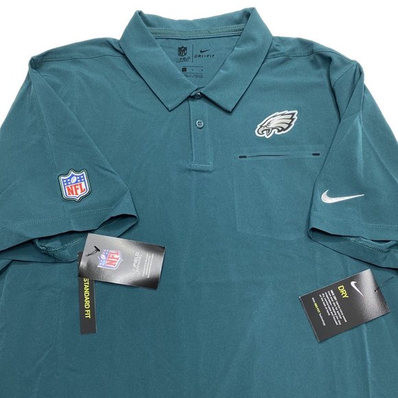 NWT Philadelphia Eagles Nike Onfield Polo Shirt 2XL Mens NFL Football Green Golf - Picture 1 of 7